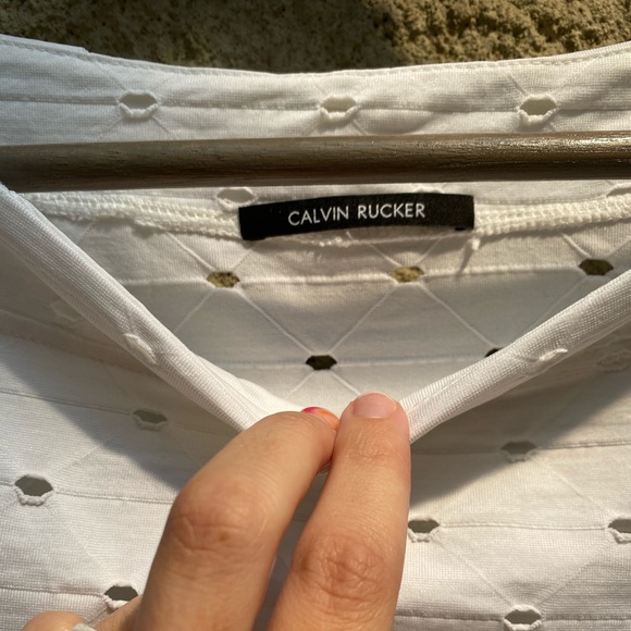 Calvin Rucker White Long Sleeve Blouse - Picture 5 of 5